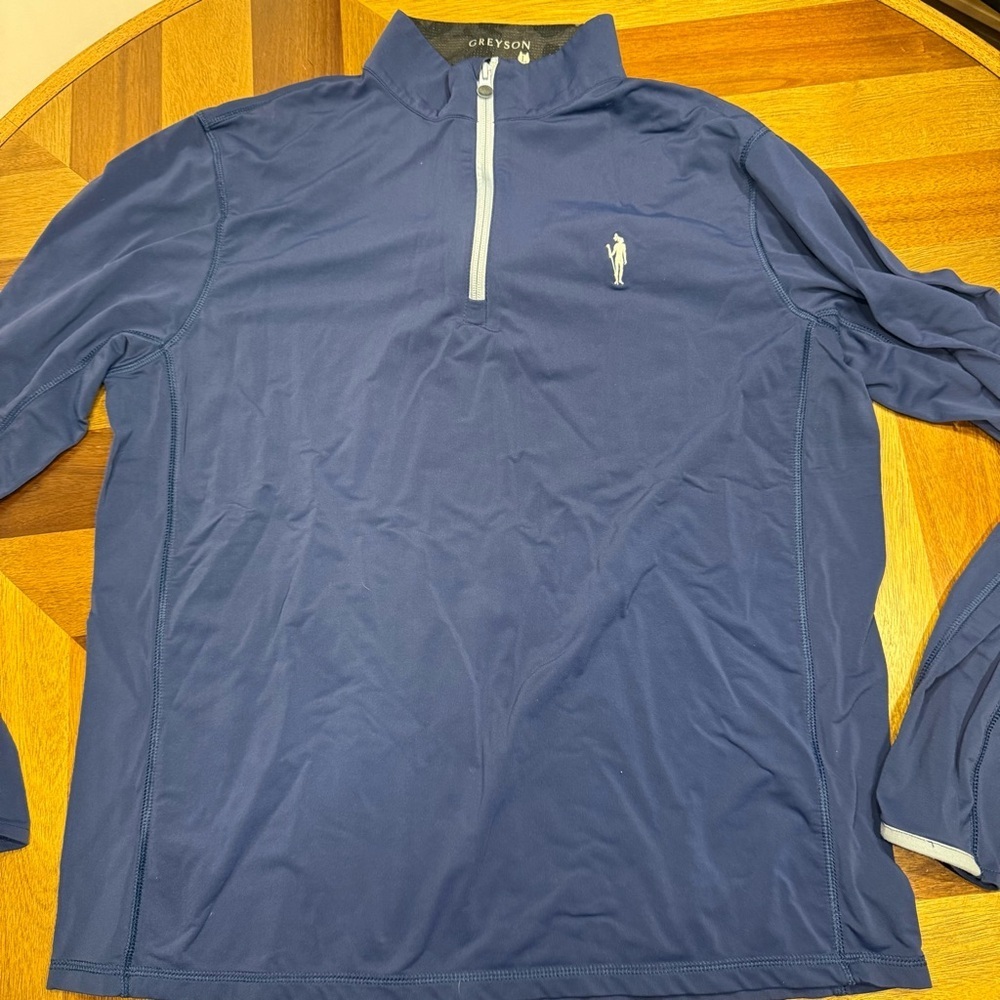 Greyson Navy Quarter-Zip Jacket women’s